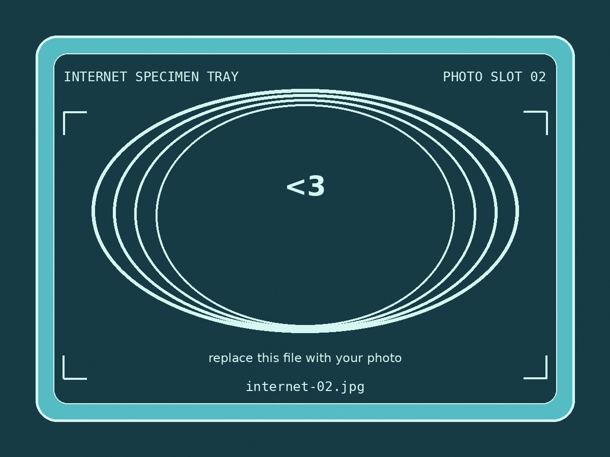 Internet Specimen Tray gallery placeholder 2