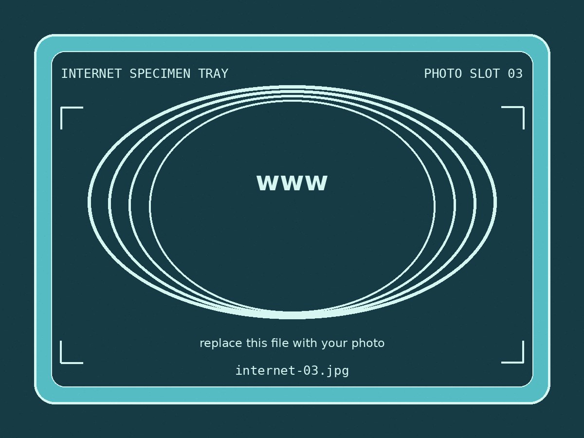 Internet Specimen Tray gallery placeholder 3